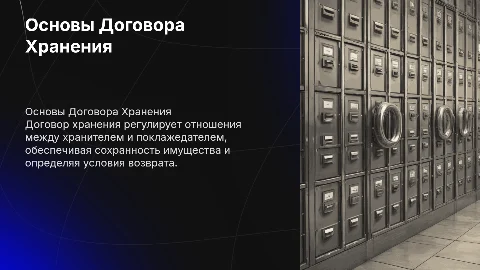 Договор Хранения