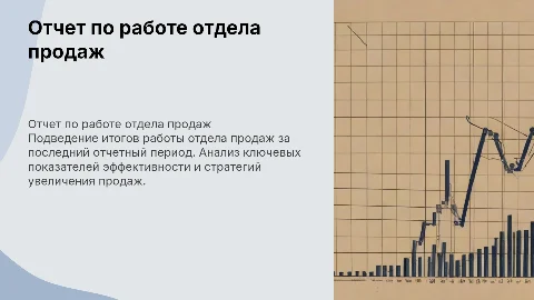 Отчет по работе отдела продаж
