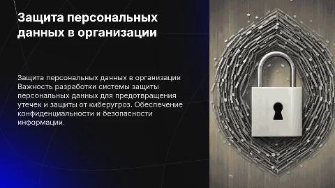 Разработка системы защиты персональных данных в организации
