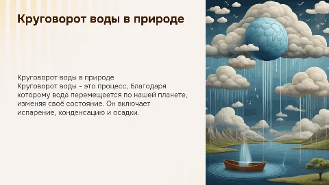 Круговорот воды в природе для 3 класса окружающий мир