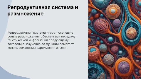 Репродуктивная система и размножение