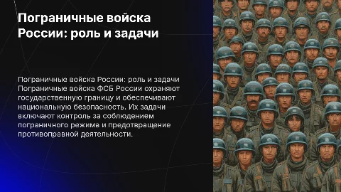 пограничные войска ФСБ России