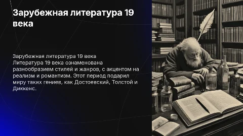 "Зарубежная литература 19го века"