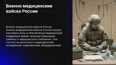 Военно медицинские войска в России: функции и состав