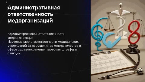 Административная ответственность медицинских организаций