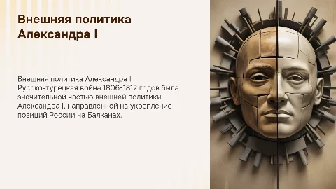 Внешняя политика при Александре I. Русско-турецкая война