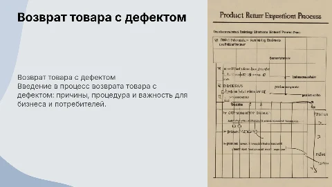 возврат товара с дефектом