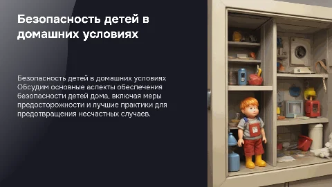 безопасность дома детей