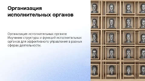 ВКР Особенности организации деятельности исполнительных органов