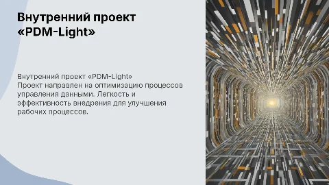 Внутренний проект «PDM-Light»