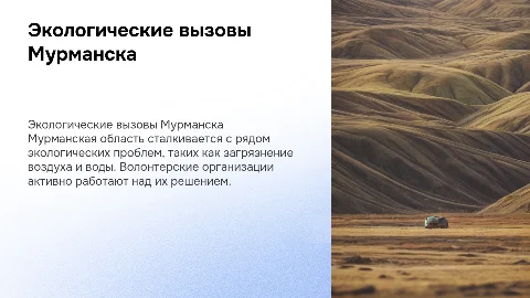 Проблемы экологии в Мурманской области и волонтерские организации