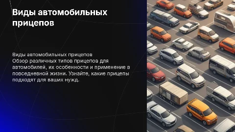 виды автомобильных прицепов