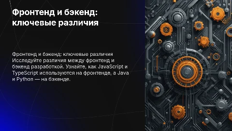Фронтенд vs бэкенд: JavaScript/TypeScript vs Java/Python
