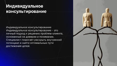 Индивидуальное консультирование