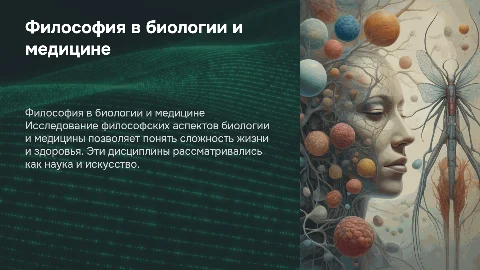 Филосовские проблемы биологии и медицины