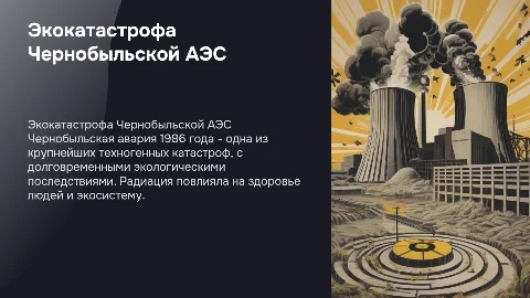 Презентация про экологическую котастрофу на Чернобыльской АЭС