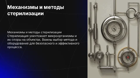 Механизмы повреждающего действия и методы стерилизации