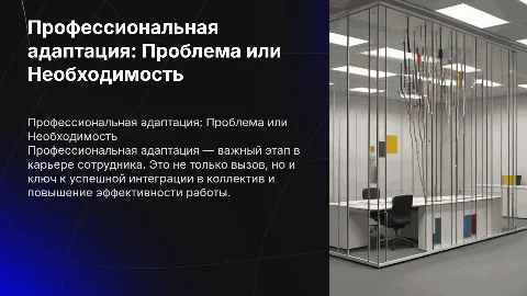 Профессиональная адаптация работника - проблема или необходимость?