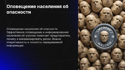 Оповещение и информирование населения об опасности
