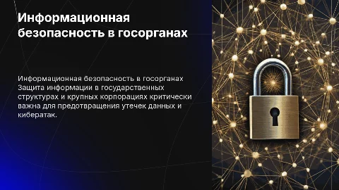 Информационная безопасность для госорганов и корпораций
