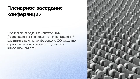 презентация на конференцию пленарное заседание