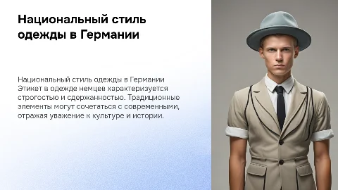 национальный этикет в одежде немцев
