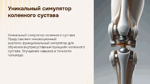 Уникальный анатомо-функциональный симулятор коленного сустава