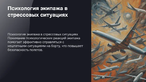Психологический аспект действий экипажа в сбойных ситуациях