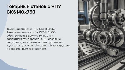 Токарный станок с ЧПУ СК6140х750