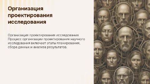 «Организация проектирования научного исследования»