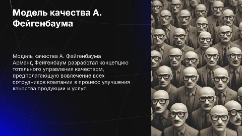 Модель системы управления качеством А. Фейгенбаума