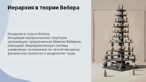 Концепция иерархической структуры организации М. Вебера
