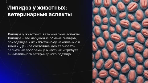 Липидоз у животных ветеринария
