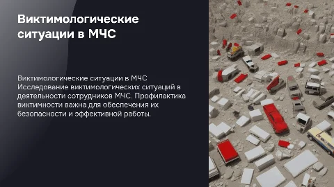 Виктимологические ситуации в деятельности сотрудников МЧС