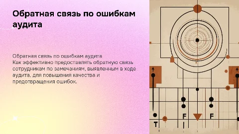 Выдача обратной связи сотруднику по ошибкам аудита