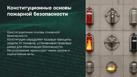 Конституционные основы регулирования пожарной безопасности