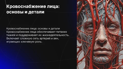 кровоснабжение лица