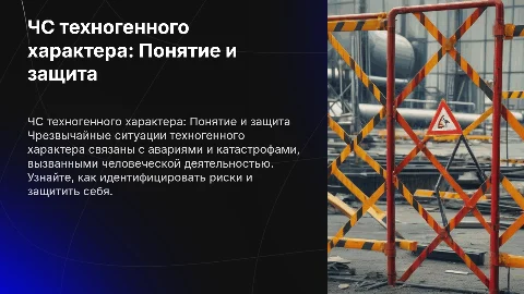Чс техногенного характера, что это? Как обезопасится