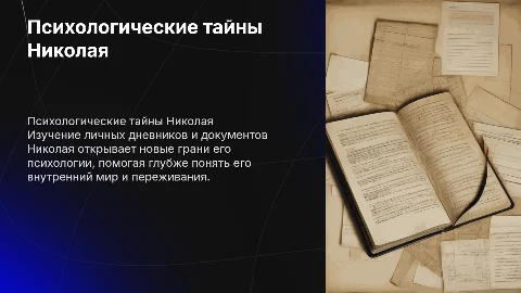 Психологическое расследование: дневники и документы Николая