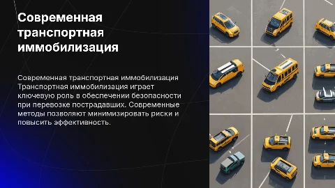 Современная транспортная иммобилизация