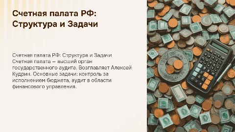 Счетная палата: структура, задачи и управление финансами