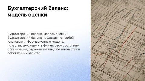 Бухгалтерский баланс: оценка финансового положения организации