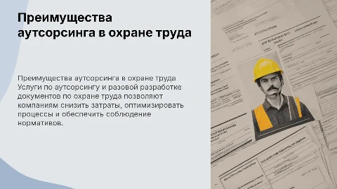 Преимущества аутсорсинга и разработки документов по охране труда