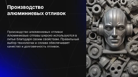 Принципы производства отливок из алюминиевых сплавов