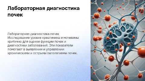 Лабораторная диагностика креатинина и мочевины при заболеваниях почек