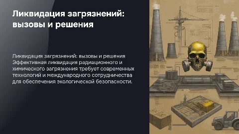 Ликвидация радиационного и химического загрязнения
