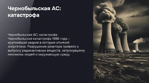 Чернобыльская АС, катастрофа
