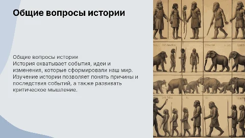 общие вопросы истории