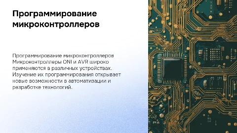 Программирование микроконтроллеров ONI и AVR