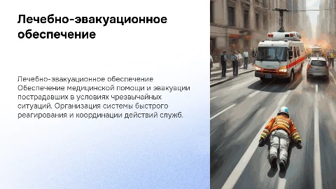 Лечебно-эвакуационное обеспечение населения в ЧС